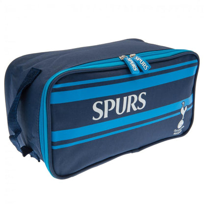 Navy blue and blue striped bag with 'SPURS' branding on a white background