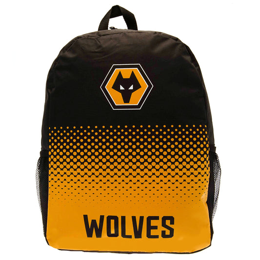 Wolverhampton Wanderers Black and Gold Backpack