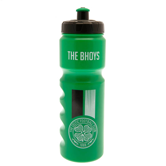 Green Celtic water bottle with 'The Bhoys' text 
