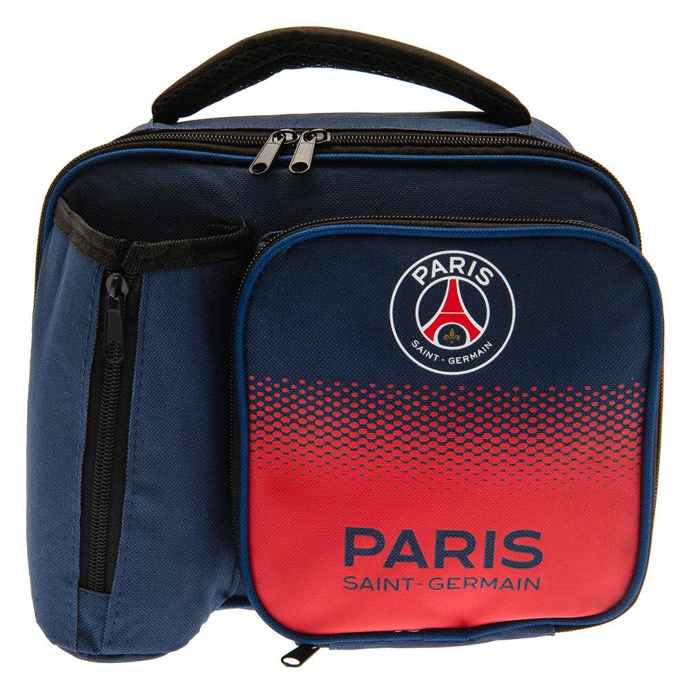 Paris Saint-Germain branded bag with gradient design on a white background