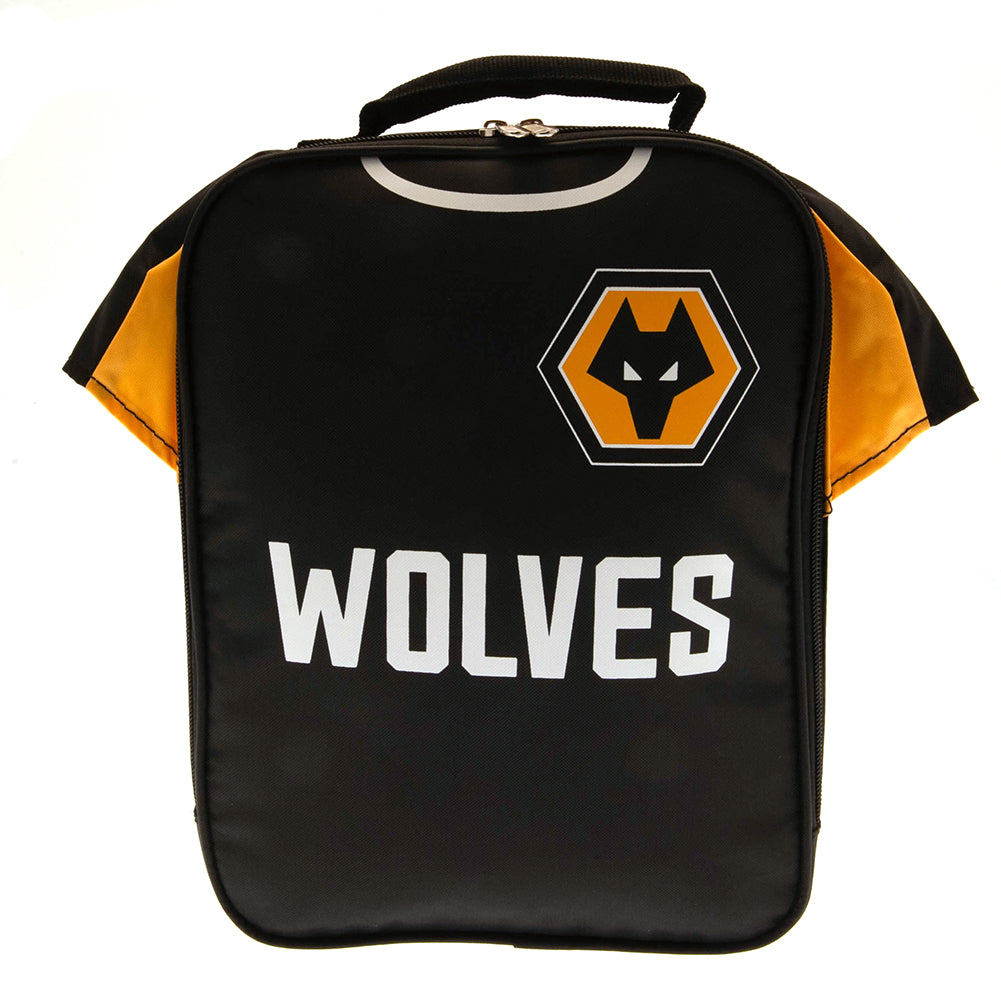 Black and yellow bag with 'Wolves' and a wolf logo on a white background