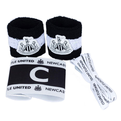 Newcastle United accessories set with wristbands, captain's armband and bootlaces