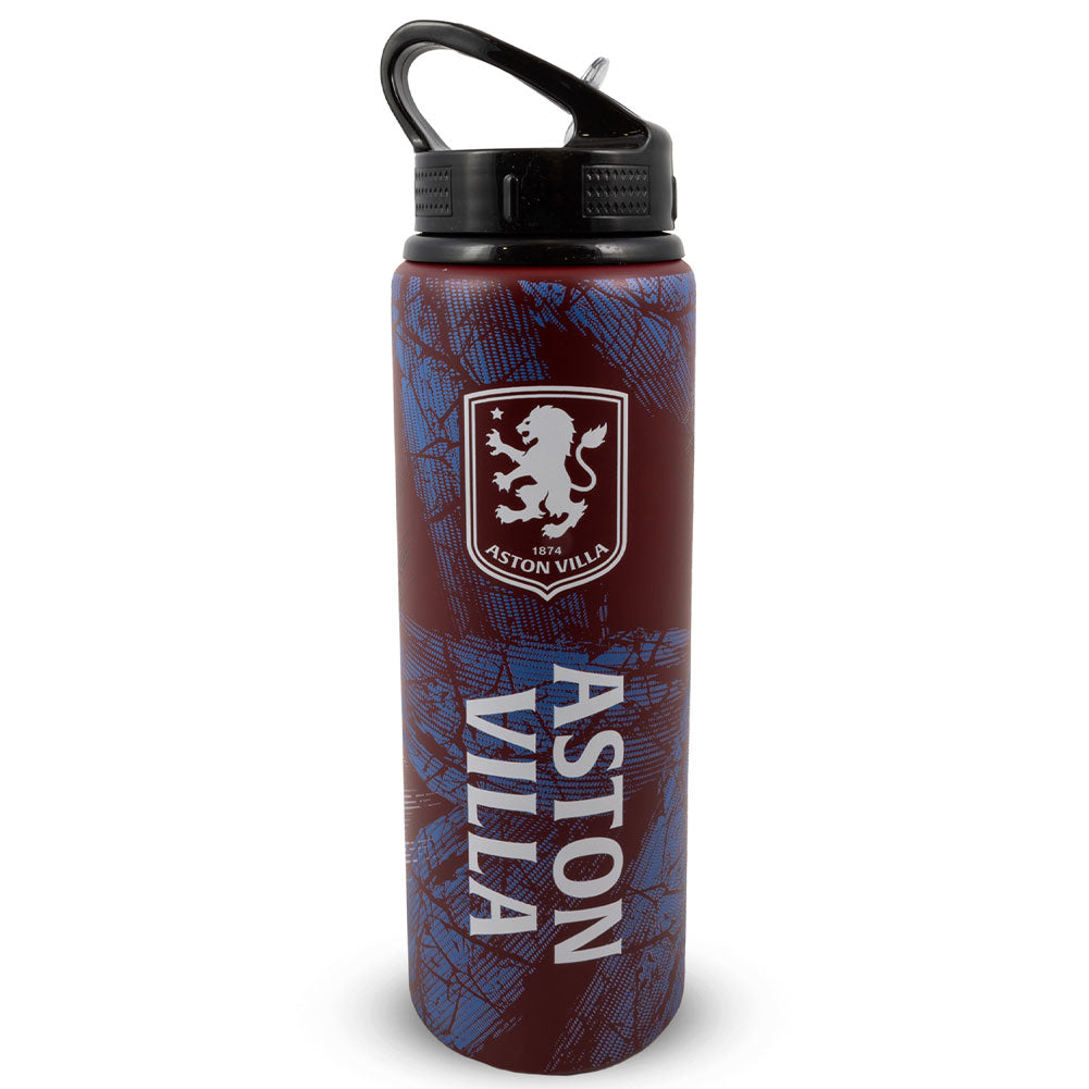 Aston Villa HD Printed Aluminium Drinks Bottle
